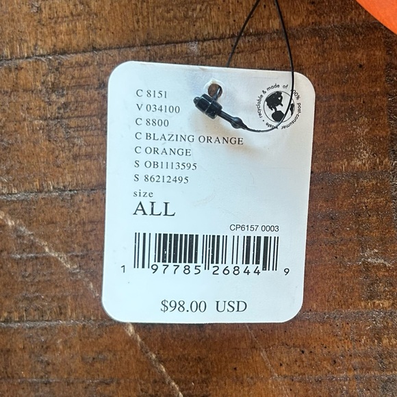 Free People Blazing Orange Wilder Embellished Sling Bag Leather NWT - Picture 9 of 10